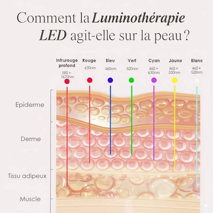 DermaLux | Masque Luminothérapie LED Pro